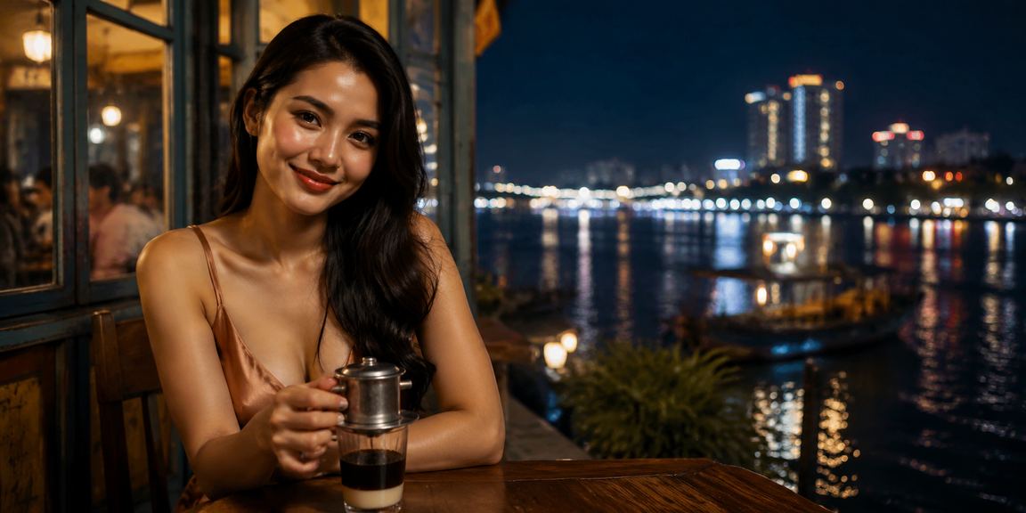 Người dùng vùng Mekong thư giãn với cà phê và xổ số trực tuyến trên điện thoại buổi sáng